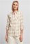 Ladies Turnup Checked Flanell Shirt - whitesand/lighttaupe