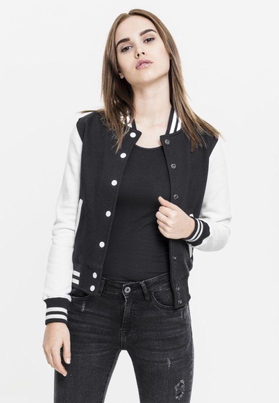 Ladies 2-tone College Sweatjacket