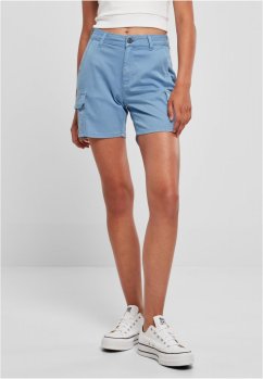 Ladies High Waist Cargo Shorts - unionbeige