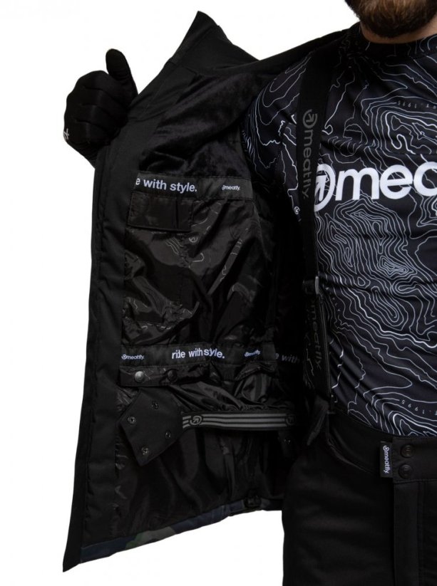 Męska kurtka snowboardowa Meatfly Hoax Premium - kamuflaż