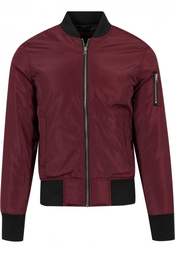 Vínová pánská bomber bunda Urban Classics 2-Tone