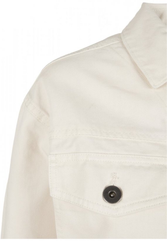 Ladies Oversized Shirt Jacket - whitesand