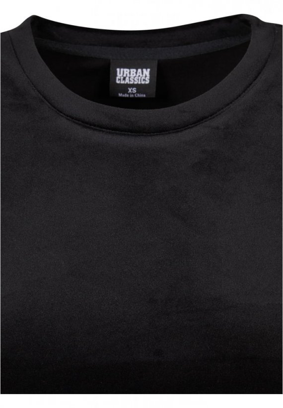 Dámske tričko Urban Classics Velvet - čierne
