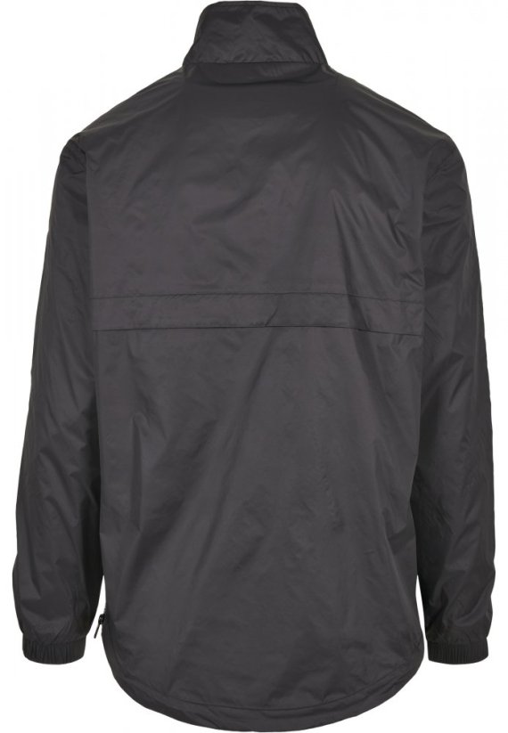 Stand Up Collar Pull Over Jacket - black