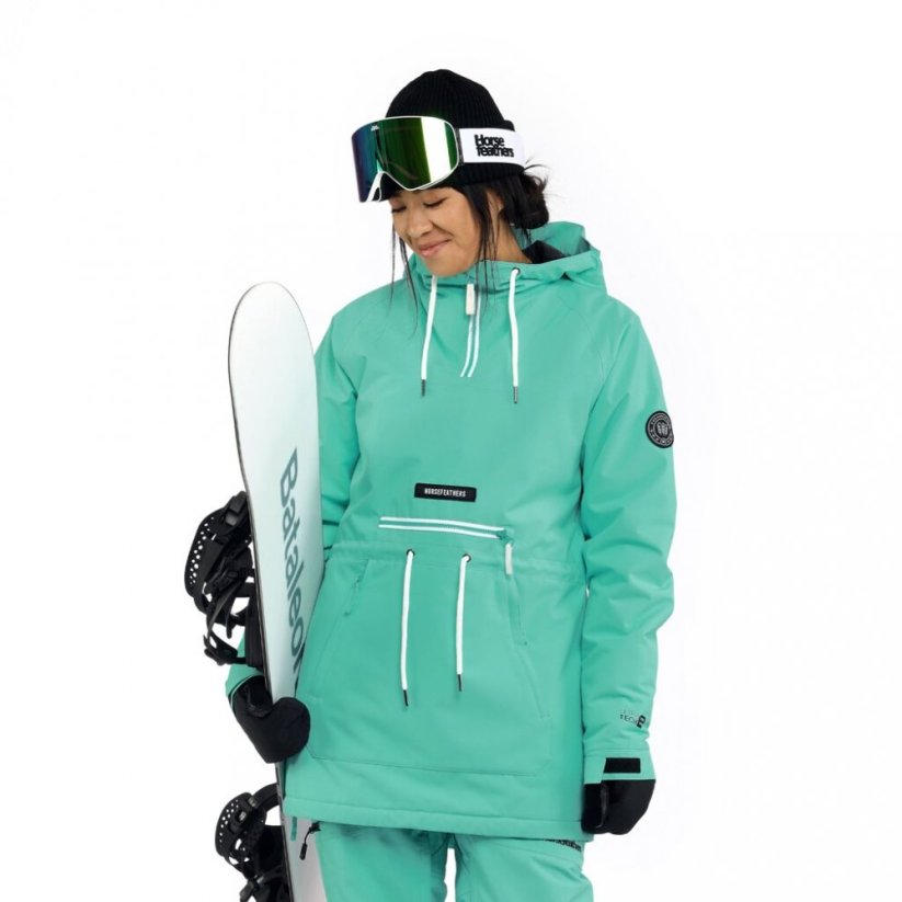 Zimní snowboardová dámská bunda Horsefeathers Derin II - tyrkysová