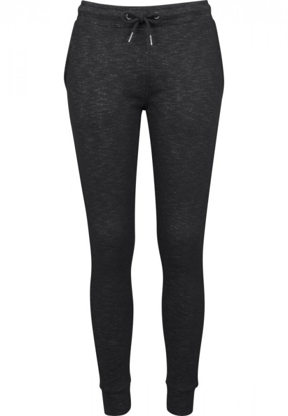 Dámske tepláky Urban Classics Ladies Space Dye Terry Jogpants - čierne
