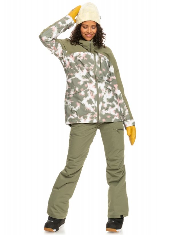 Zimná dámska bunda Roxy Stated tpc2 deep lichen green nimal
