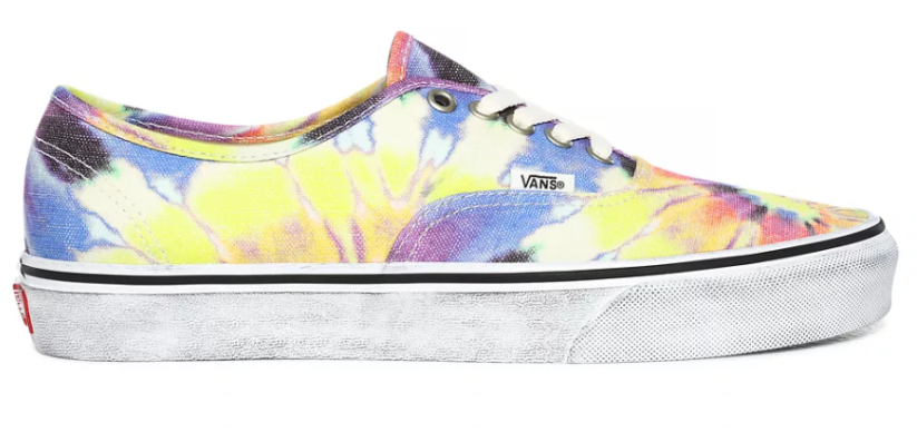 Boty Vans Authentic washed tie dye/true white