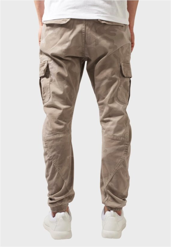 Camo Cargo Jogging Pants - sand camo