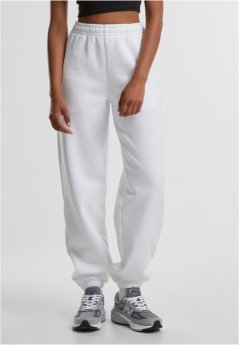 Ladies Fluffy Sweatpants - white