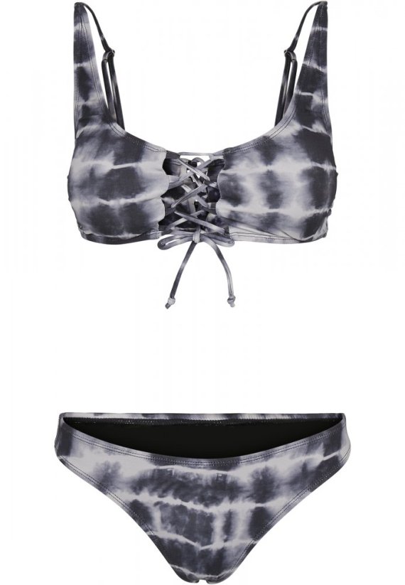 Ladies Lace Up Tie Dye Bikini