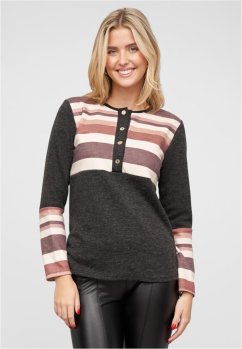Sweater mit Knopfleiste