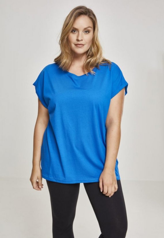 Damska koszulka  Urban Classics Ladies Extended Shoulder Tee - brightblue