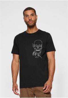 Skull One Line Tee - black
