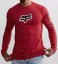 Pánske tričko Fox Vizen LS Tech Tee flame red