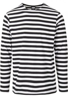 Regular Stripe LS - white/black