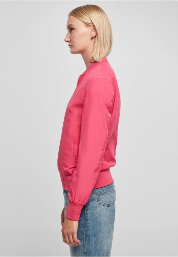 Dámská jarní/podzimní bomber bunda Urban Classics - růžová