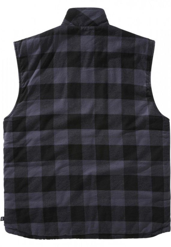 Černo/šedá pánská vesta Brandit Lumber Vest