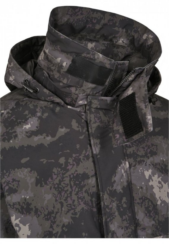 Multipocket Winter Jacket - dark olive camo