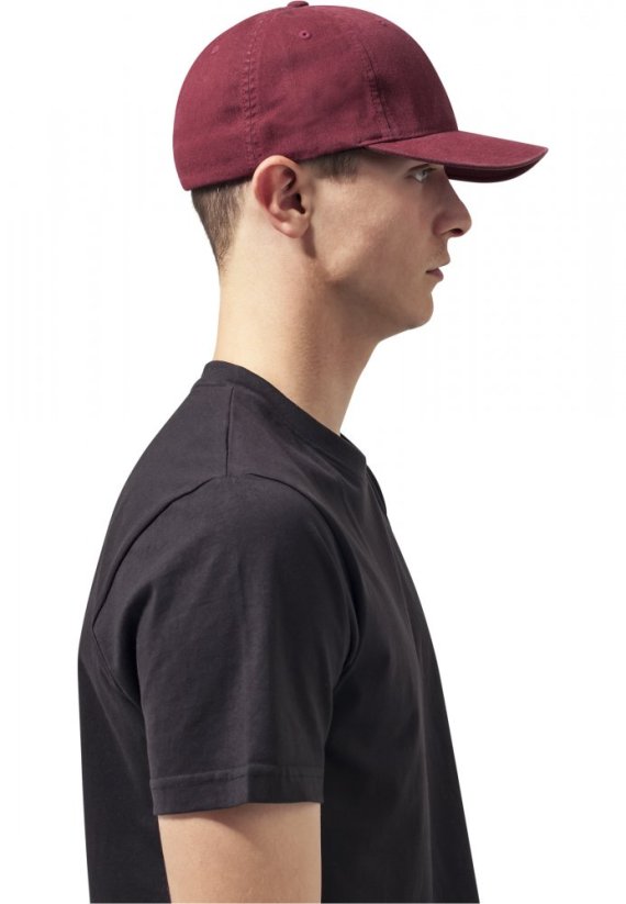 Flexfit Garment Washed Cotton Dad Hat - maroon
