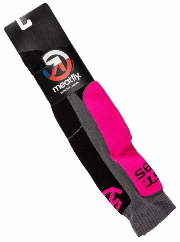 Snb ponožky Meatfly Leeway Snb Socks pink/grey