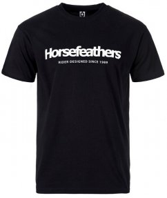 Černé pánske tričko Horsefeathers Quarter