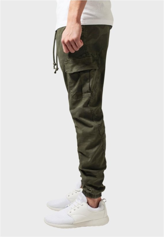 Camo Cargo Jogging Pants - olive camo