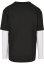 Pánské tričko Urban Classics Oversized Shaped Double Layer LS - černé, bílé