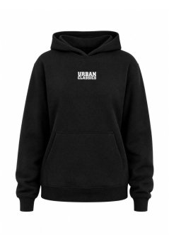 Ladies Fluffy Hoody black