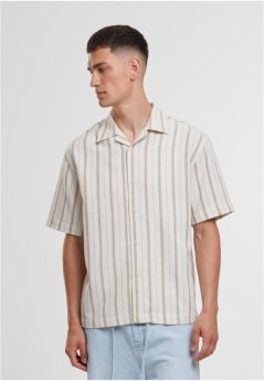 Striped Structured Resortshirt lightsand