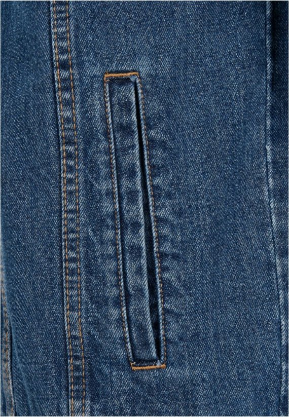 Pánska denim bunda Organic Basic - modrá