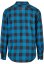 Černo/modrá pánská košile Urban Classics Checked Flanell Shirt