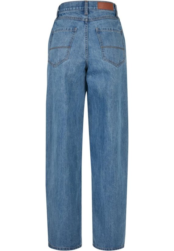 Ladies High Waist 90´S Wide Leg Denim Pants - midstone washed