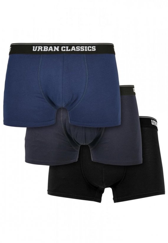 Organic Boxer Shorts 3-Pack - darkblue+navy+black