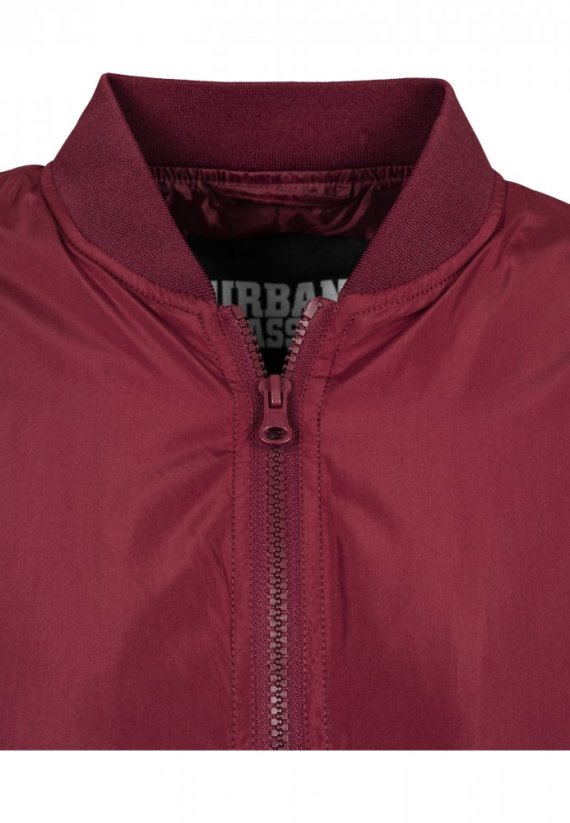 Dámská jarní/podzimní bomber bunda Urban Classics - vínová