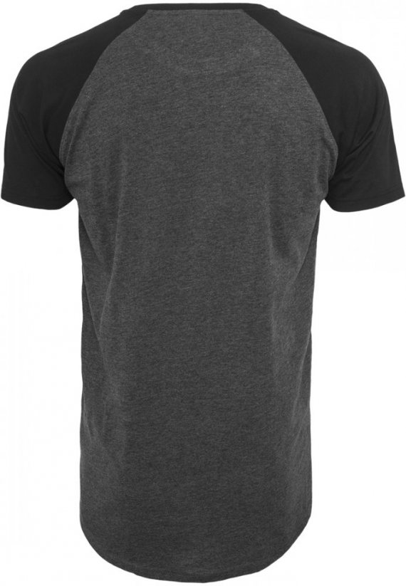 Pánske tričko Urban Classics Shaped Raglan Long - šedé