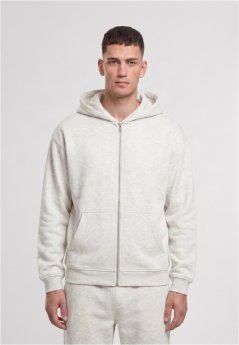 Fluffy Zip Hoody - lightgrey