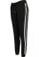 Dámske tepláky Urban Classics Ladies College Contrast Sweatpants - čierno/biele