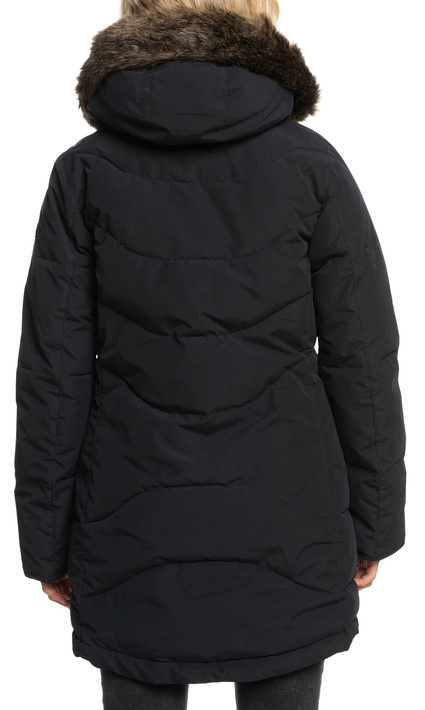 Černý zimní dámský kabát Roxy Ellie