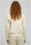 Ladies Inset College Sweat Jacket - softseagrass/white