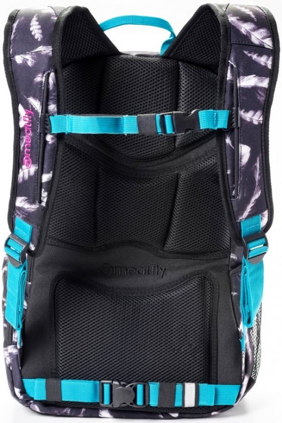 Plecak Meatfly Basejumper feather crayscale print 20l