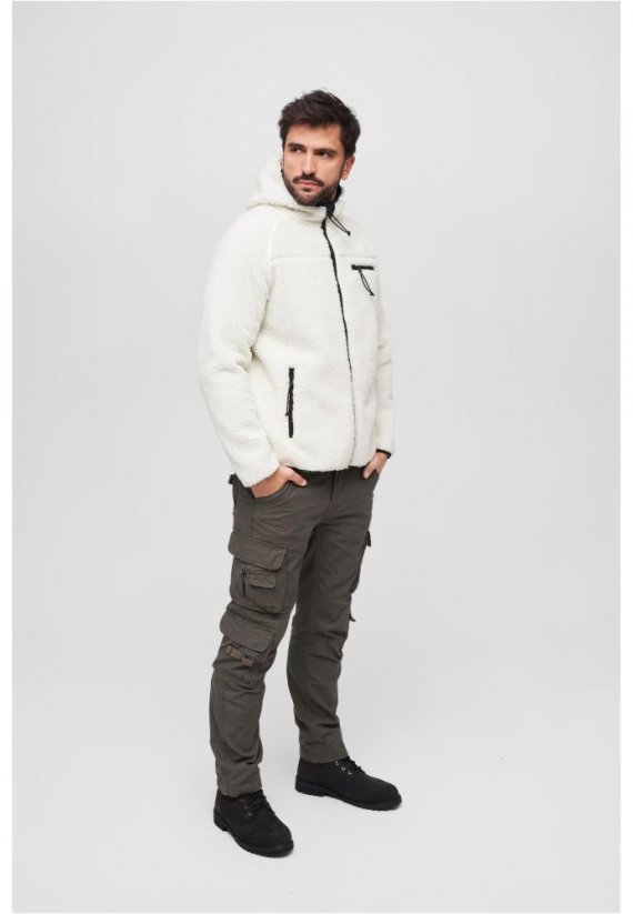 Bílá pánská bunda Brandit Teddyfleece Worker Jacket