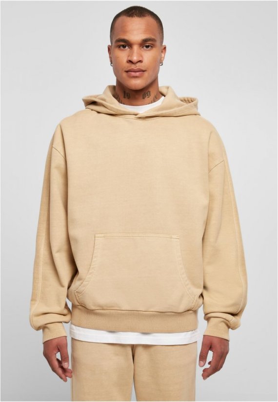 Heavy Terry Garment Dye Hoody - unionbeige