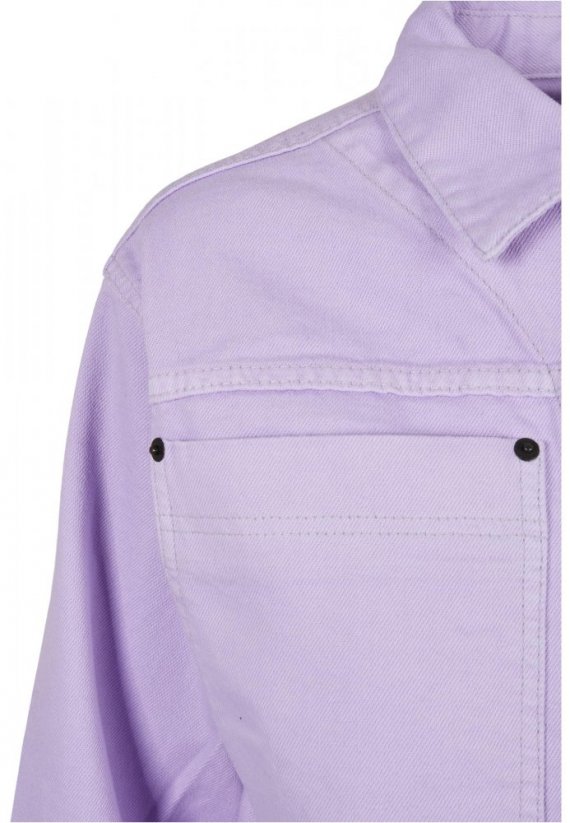 Ladies Short Boxy Worker Jacket - lilac
