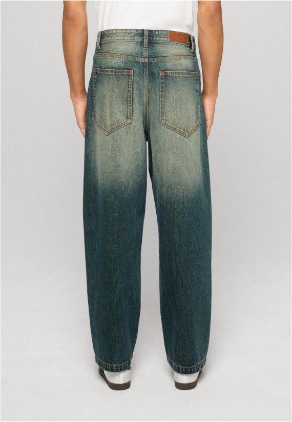 Super Baggy Jeans mid deep grey washed 32 - mid blue dirty washed