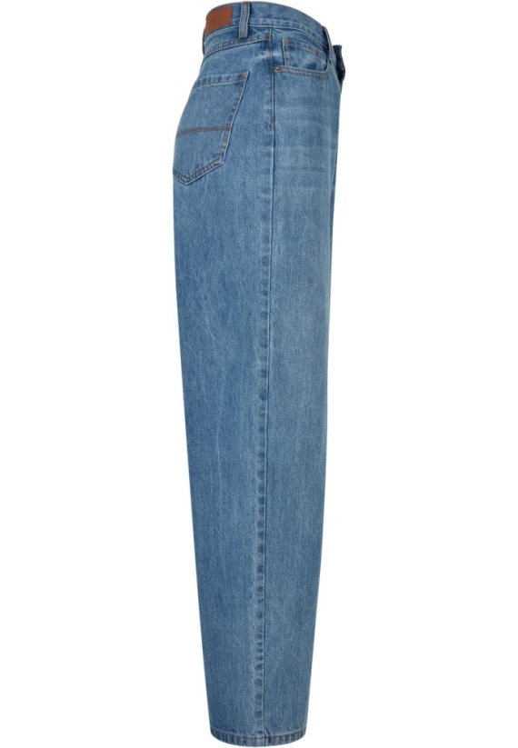 Ladies High Waist 90´S Wide Leg Denim Pants - midstone washed