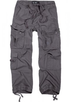 Šedé pánské kalhoty Brandit Vintage Cargo