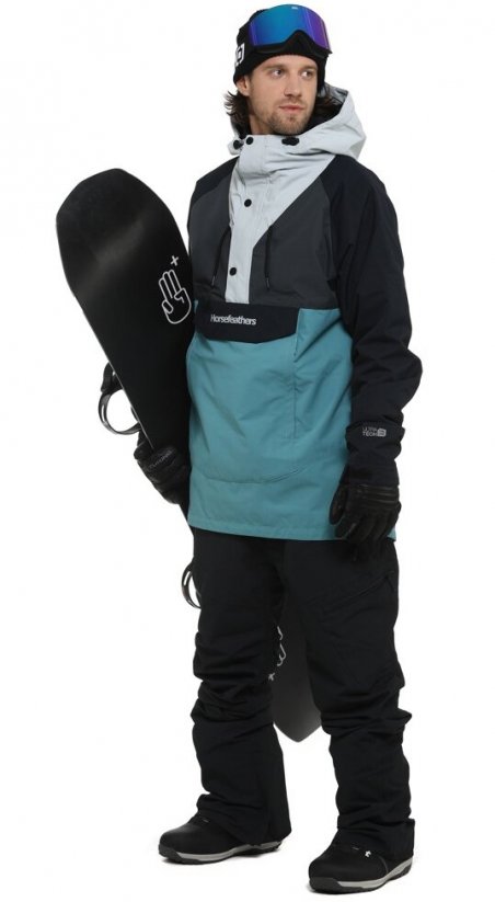 Čierno modrá pánska snowboardová bunda Horsefeathers Spencer