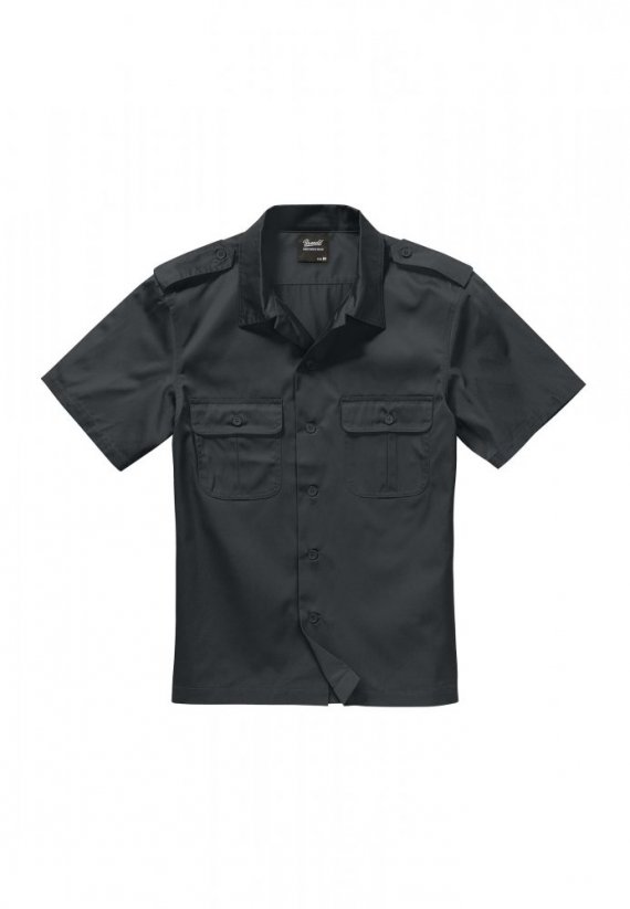 Pánská košile Brandit Short Sleeves US Shirt - čierna