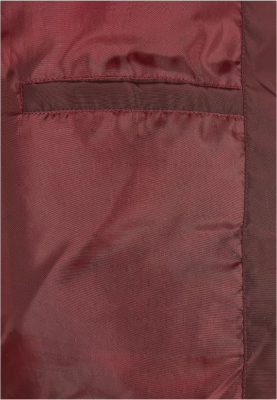 Męska kurtka zimowa Urban Classics Hooded Puffer - bordowa, czerwona